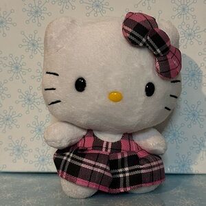 Ty Sanrio retired Hello Kitty Pink and Black Plaid Dress